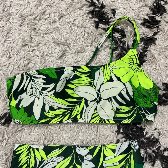 aerie Swim Aerie One Shoulder Bandeau Swim Top Poshmark